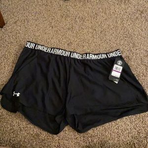 Under Armour shorts.
